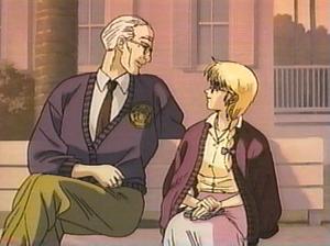 Mr. Simpson and Lisa